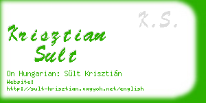 krisztian sult business card